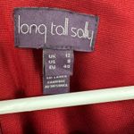Long Tall Sally Size 8 Long Sleeve Dress Midi Maxi Red Berry Fitted Photo 2