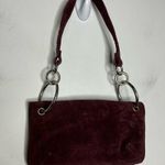 wilson's leather Y2K Wilson leather maxima deep purple plum suede leather shoulder bag 8.5”x4.75” Photo 2
