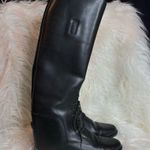 AMAZONAS Cavalier‎ Lace Up Leather Equestrian Tall Riding Boots 5R Black Size 5 Photo 0