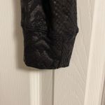 Terez  Women’s Snakeskin Print Black Cropped Sweatshirt Photo 3