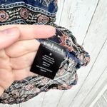 Velvet Tees Velvet Shirt Women Size Small Multi Ruffle Scoop Neck Short Sleeve Blouse Boho Photo 3