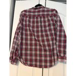 Davy Taylor Women's Plaid Long Sleeve Collared Shirt Size 12‎ Red Multi Photo 5