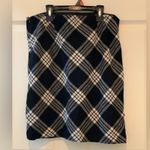 Talbots Plaid Black and White Women's Skirt. Size-10 Photo 2