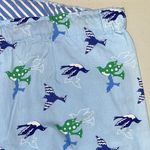 Faded Glory  NWT Sz 2X Blue - Bird Print Organic Convertible Lounge Pajama Pants Photo 2