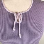 Vintage Deadstock Y2K Absolutely ribbed knit sleeveless sweater tank top L Purple Size L Photo 2