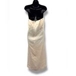 Akira NWT Amelia Strapless Maxi Dress Size Large Cream Formal Photo 2