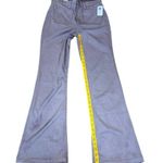 NWT The Gap SZ.26 High Rise Vegan Suede Retro ’70s Flare Jeans Pants Grey Gray Photo 7