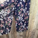 Trixxi  Spaghetti Strap XS Surplice Floral Jumpsuit Cropped Lined Wide Legs Photo 6
