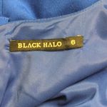 Black Halo Classic Jackie O Sheath Dress Cobalt Blue Cowl Neck Sleeveless 6 Photo 6