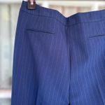 Anne Klein Women’s Size 8 Navy Pinstriped Wear To Work Straight Leg Trousers Photo 2
