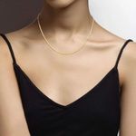 Sterling Silver 18K Gold Over 925  Italian 18”. New Photo 1