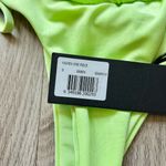 I am gia I. AM. GIA Yasmin Cut Out One Piece Swimsuit Neon Green Size S NWT Photo 6
