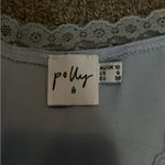 Princess Polly  Blue Lacy Tie Top Photo 2