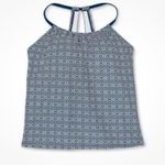 Kona Sol New  Women’s Navy Blue White Tankini Top Size Medium NWT preppy Photo 2