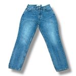 Everlane  Size 29 Curvy 90s Cheeky Straight Jeans Button Fly High Rise Denim Photo 0