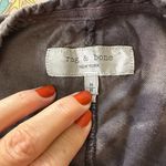 Rag and Bone  Tie-Dye Linen-Cotton Tee – Raw Hem, Washed Black/Charcoal – Size M Photo 6