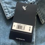 Lucky Brand NWT Womens  Indigo Chambray Button Down Shirt Photo 4