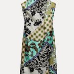 ZARA dress maxi Multicolor Halter printed satin effect casual wedding party Photo 11