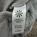 Athleta  Grey Long Sleeve Criss Cross Top Size Small Athletic Fitness Workout Photo 5