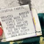 California Dynasty Vintage Kimono Green‎ and Gold Floral Robe Size Small Green Photo 3