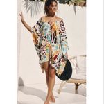 Anthropologie Printed Tropical Coverup Mini Dress New XS Photo 10