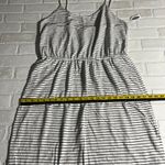 Old Navy Maxi Dress Large Black White Pinstripe Resort Beach Cotton Summer L New Photo 10