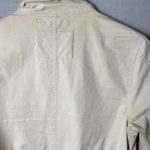 Bershka Cream Utility Trench Coat Jacket Arm Patches Womens US Size XS Photo 15