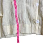 80s Vintage Jennifer Myles Buttercup yellow linen shirt jacketed Shacket large Yellow Photo 3