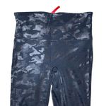 Spanx  Faux Leather Camo Legging Size‎ Medium High Rise Matte Black Photo 2