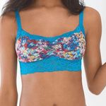 Soma  Blue Floral Lace Bralette Bandeau Bra Top Photo 1
