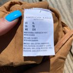 American Eagle  XL Brown Square Neck Embroidered Crop Tank top tie back floral Photo 5