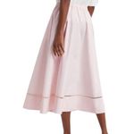 G. Label by Goop LOUISE DRAWSTRING WAIST MID LENGTH SKIRT Pink Size 12 Photo 3