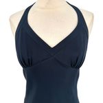 J.Crew Women's Y2K Silk Babydoll Halter Neck Midi Slip Dress Blue Size 4 Fairy Photo 7
