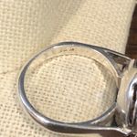 Sterling Silver Vintage Cutout Mother of Pearl Ring Sz 7 Photo 6