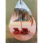 Beach Earrings Dangle hooks Ocean Palm Tree Hawaii Cruise Adirondack Cha… Blue Photo 10