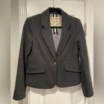 Cartonnier Anthropologie Gray Cotton Blend Everyday Blazer Button Front Size 2 Photo 0