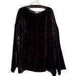 J.Jill  rayon and silk fig purple stretch velvet top NWT Photo 0