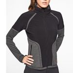 Athleta XS Black, Gray Jump Step Convertible Hooded Jacket Photo 0