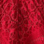 Wrapper  stretchy red gold metallic V-neck 3/4-sleeve lace y2k top size small Photo 3