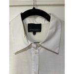 Cynthia Rowley Rugby Striped Cotton Knit Shirt Dress White Black Size Large EUC Photo 2