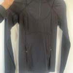 Lululemon Black 1/2 Zip With Removable Hood Photo 0