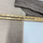 Lulus Sweater Womens Small Beige Brown Colorblock Turtleneck Ribbed Knit Photo 6