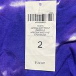 Chico's Chico’s Katrina Maxi Dress SzL Elegant Blue Tie-Dye Knotted Ruching Flowy Casual Photo 7