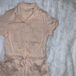 Levi's Levi’s Pale Pink / Light Coral Romper Jumpsuit size Large with Tie Waist Photo 0