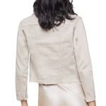 L'Agence NWD L’agence Janelle Slim Raw Jacket Biscuit Coated Women’s Size Large Photo 2