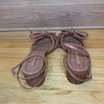Loeffler Randall  Mikel Ankle Strap High Heel Raffia Sandals - Size 9 Photo 3