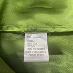 Vintage 90s Y2K Fairy Morrell Maxie Green Paisley Silk Slip Dress Sleeveless 4‎ Photo 6