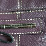 Franco Sarto Women's Purple Leather Crossbody Bag with Buckle Accents Photo 4