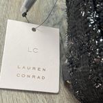 Lauren Conrad Black Tweed Textured Sling Crossbody/Mini Backpack Photo 7