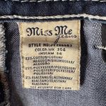 Miss Me SZ 27 Signature Boot Jeans Fleur de lis Rhinestones Sequins Whiskered Photo 12